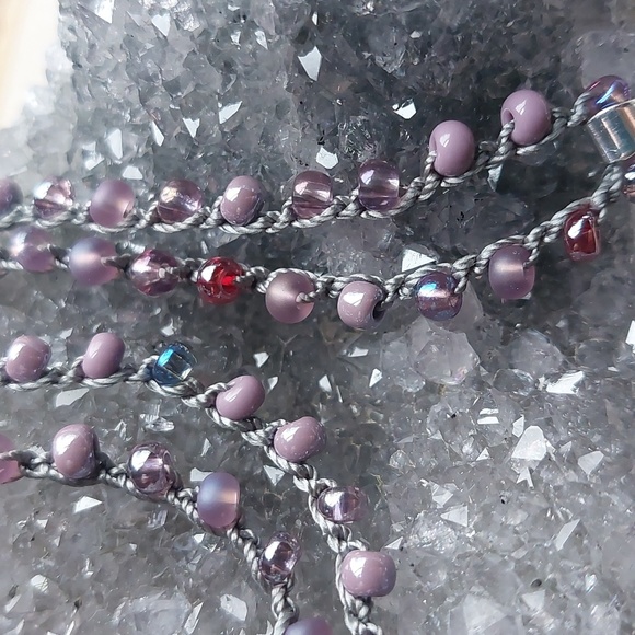 Silver Quartz Crystal Necklace Artisan Jewelry by Rust Belt Raised - Picture 9 of 12